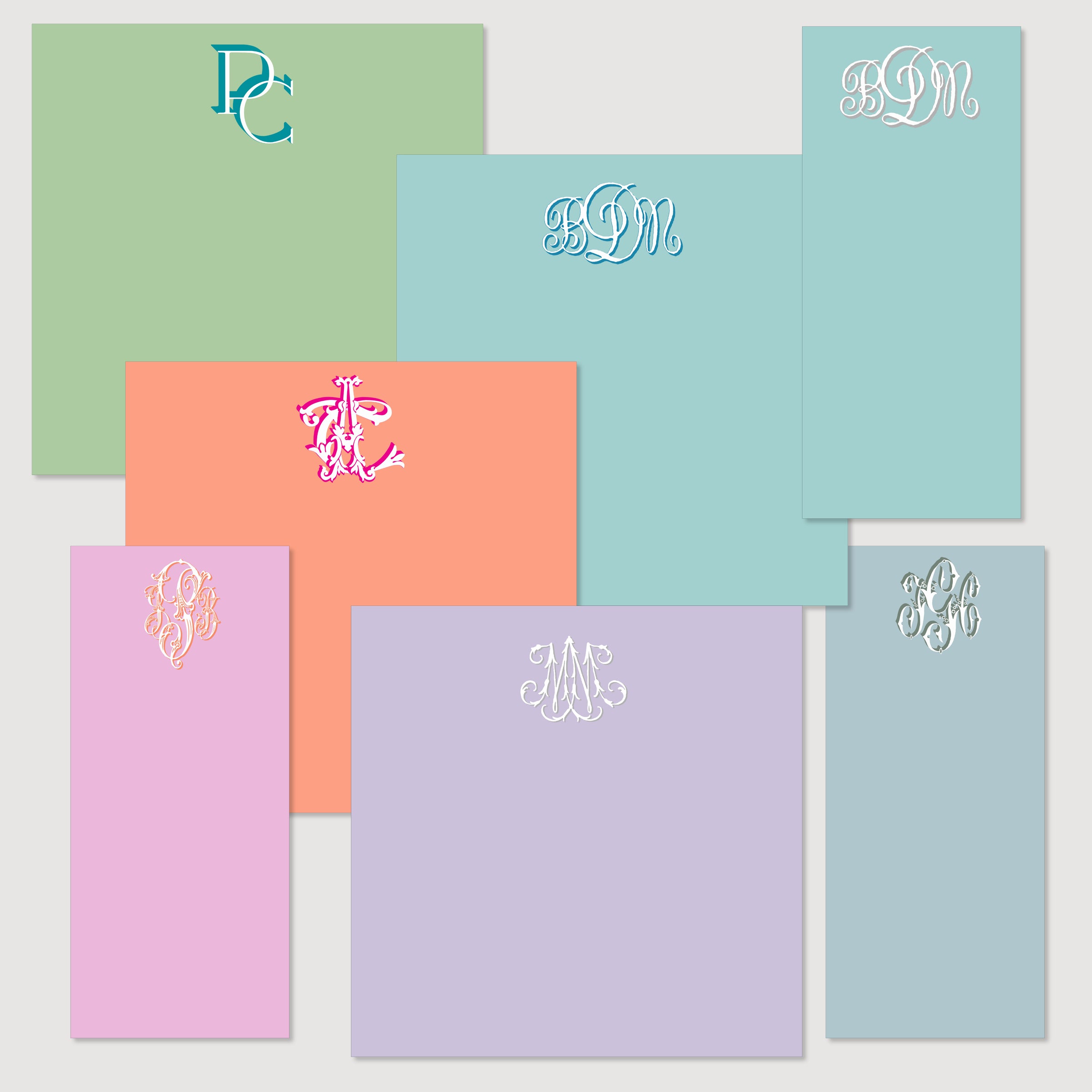 Monogrammed Notepads– Paper Cadeau